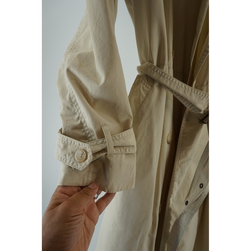 Hennes Collection Lightweight Trench Coat Classic Double Breasted Belted Tan 44 - Picture 3 of 6